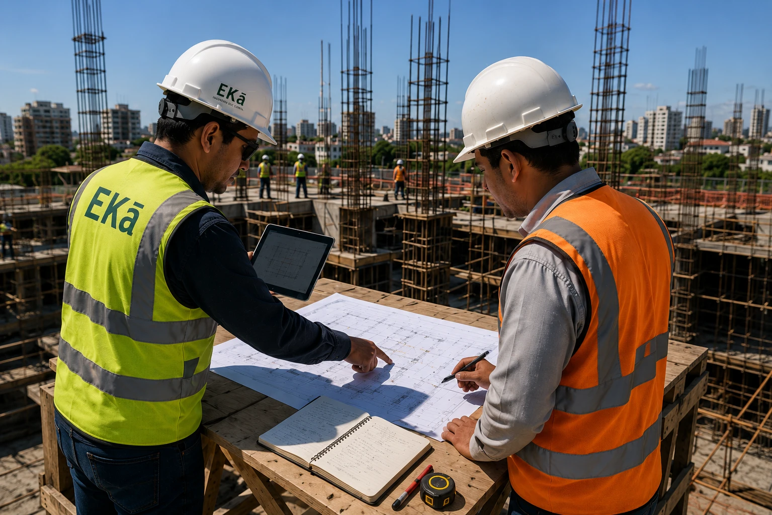 Verificación en campo — revisión de planos en obra